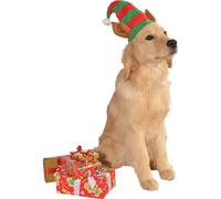 Disfraz navide o para mascota de Rubie's, tama o mediano a grande, sombrero de elfo con orejas