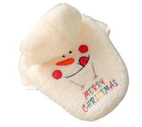 Disfraz navideño para Mascotas - Suave Vestido de Peluche de Papá Noel, diseño de Jersey cálido Ajustable, Vestido Festivo para Perros y Gatos de Talla pequeña y Media, Ropa