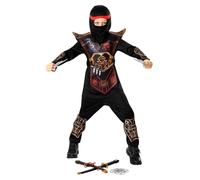 Disfraz Ninja Artes Marciales Para Niños Rubies Negro + Armas