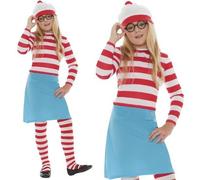 Disfraz Niños Dónde Está Wally Wenda Disfraz Wally Conjunto Por Smiffys