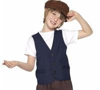 Disfraz Niños Victoriano Pobre Campesina Niño Kit Chaleco & Tapa Por Smiffys