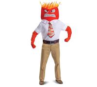 Disfraz oficial de Disney Inside Out Anger para Halloween, kit de accesorios para disfraz de Halloween, talla para adulto (38-40)