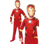 Disfraz Oficial De Iron Man Para Niños Deluxe Ropa De Fiesta Edad 2-8