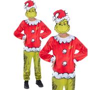 Disfraz Oficial De Navidad De Santa Para Niños De Dr. Seuss The Grinch