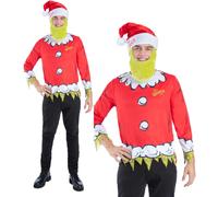 Disfraz Oficial De Santa Kit De El Grinch De Dr Seuss Para Hombre Navidad