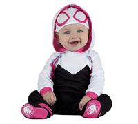 Disfraz oficial de Spider-Gwen de Marvel para bebé, mono con capucha con gorra y botines