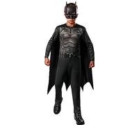 Disfraz oficial de The Batman de Rubies DC para niños, talla 5-6 años, con mono de manga larga, capa con velcro y máscara