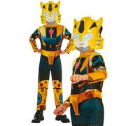 Disfraz Oficial De Transformer Bumblebee Para Niños + Máscara