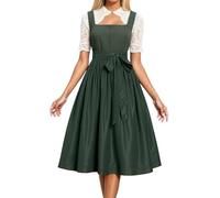 Disfraz Oktoberfest Para Mujer Midi Tradicional Tirolesa Con Encaje Traje De Baviera Fiesta Carnaval BáVaro Festival Cerveza Estilo Alemana Del