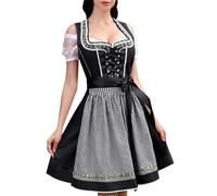 Disfraz Oktoberfest Para Mujer, Traje AlemáN Vestido BáVaro Blusa Tirolesa Delantal TiroléS Dirndl Costume Fiesta De Carnaval Cerveza Disfraces