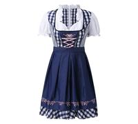 Disfraz Oktoberfest para Mujer Vestido Dirndl BáVaro De Tirolesa Tallas Grandes Cerveza Festival Fiesta Tradicional Manga Corta Adultos Bávara Adulta