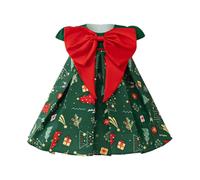 Disfraz Papa Noel Bebe, Vestido de princesa para niña, disfraz de fiesta de Navidad, para desfile de Navidad (Dark Green, 12-18 Months)