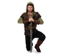 Disfraz para Adultos de la película «Robin Hood: príncipe de los Ladrones», de Estilo Medieval y Adecuado para el Día del Libro