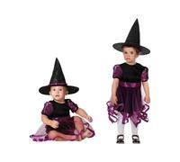 Disfraz para Bebés Morado Bruja - Marca: BigBuy Carnival - EAN: 8422259818793 - Talla: 6-12 Meses