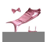 Disfraz para gatos | Disfraz de cosplay de gato con banda para el pelo y top con cuello halter | Ropa para cachorros, disfraz creativo para perros pequeños y