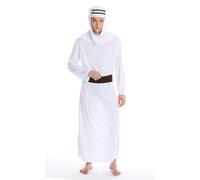 Disfraz Para Hombre Carnaval Sheik Árabe 1001 Noches Sinbad Calif Gr. S/M