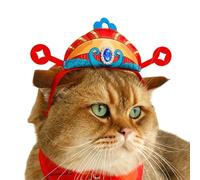 Disfraz para mascotas de Año Nuevo - Sombrero de cosplay con tocado para cachorros del Festival de - Decoración para mascotas de Año Nuevo, suministros para disfraces navideños