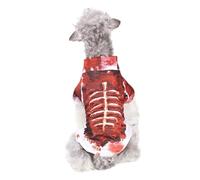 Disfraz para Mascotas, Ropa para Gatos - Disfraz de Mascota Espeluznante - Accesorios de Fiesta de Halloween, Traje de Vacaciones de Terror, Camisa de Sangre Impresa, Vestir para Fiesta de Cosplay