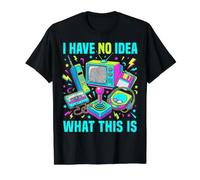 Disfraz para niños y niñas con Texto en inglés I Have No Idea What This Is 90s Boys 80s Camiseta gráfica económica, Hombre, Negro, L