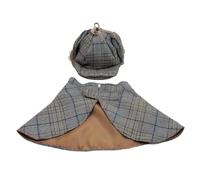 Disfraz para Perro - Detective Adorable - Traje De Mascota Halloween | De Mago para Gato, Capa con Sombrero De para Mascotas Pequeñas O Medianas