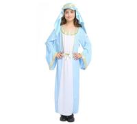 Disfraz Pastor NiñO Set De Pastor Infantil Disfraz Hebreo Niño Vestuario de Pastora Medieval Infantil Histórica y Juego de Simulación Navidad - Traje Para Niños Para Feria (c-Light Blue, 4-8 Years)
