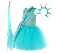 Disfraz Patriótico con Diadema | Disfraz de Cosplay del Día de la Independencia con Diadema | Microfibra Forro Cosplay Dress Up para , espectáculos de escena, Cosplay, Halloween y