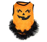 Disfraz Perro Halloween Calabaza Tutú (M) (+ Tallas) Accesorio Mascotas