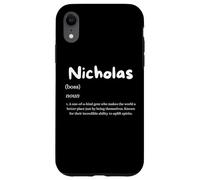 Disfraz Personalizado Divertido de Nicholas Definition para Nick Carcasa para iPhone XR