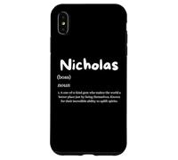 Disfraz Personalizado Divertido de Nicholas Definition para Nick Carcasa para iPhone XS MAX