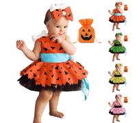 Disfraz Picapiedra Bebé 1 Año Con Diadema - Vestido Para Carnaval, Halloween, Fiestas y Cumpleaños - Medieval 6 Años