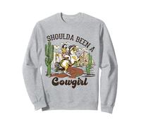 Disfraz Retro de Vaquera Western si hubiera Sido una Vaquera Sudadera