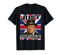 Disfraz retro de Winston Churchill para niños y hombres Camiseta