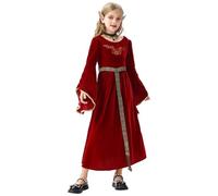 Disfraz San Valentin Bebe Vestido Bautizo NiñA China medieval para niñas, disfraz de Halloween, vestido fiesta europeo, granja, atuendo informal niñas 5 B5e19