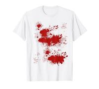 Disfraz Sangriento de Zombi de Halloween, Salpicaduras de Sangre y Manchas Camiseta