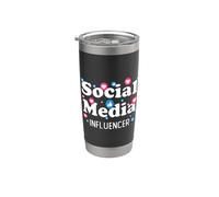 Disfraz sencillo de Halloween para influencer de las redes sociales, trabajo soñado Vaso térmico de acero inoxidable de doble pared