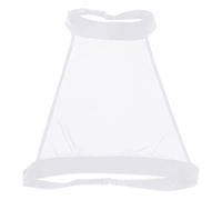 Disfraz Sexy Mujer, Apparel For Women See-Through Mesh Short Sleeve Shirt - Casual Crop Top In Lingerie-Style See-Through Design