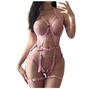 Disfraz Sexy Mujer, Punk Belt For Women - Faux Adjustable Garter Lingerie Accessory Boldnon T-Strap Design For Nightwear