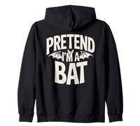 Disfraz Simple de Halloween Que Finge Que Soy un murciélago Sudadera con Capucha