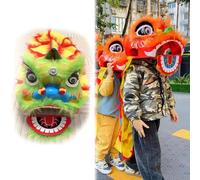 Disfraz tradicional chino de danza de león para niños, traje de actuación de arte popular de Dragon Poi para fiestas de festivales y eventos culturales