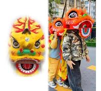 Disfraz tradicional chino de danza de león para niños, traje de actuación de arte popular de Dragon Poi para fiestas de festivales y eventos culturales