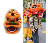 Disfraz tradicional chino de danza de león para niños, traje de actuación de arte popular de Dragon Poi para fiestas de festivales y eventos culturales