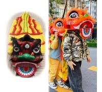 Disfraz tradicional chino de danza de león para niños, traje de actuación de arte popular de Dragon Poi para fiestas de festivales y eventos culturales