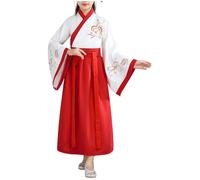Disfraz tradicional chino para niño Hanfu Disfraz chino niña niño vestido chino tradicional antiguo disfraz carnaval Cosplay traje escena artes marciales conjunto de trajes 2-18 años, 3 blanco., 13-14