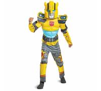 Disfraz Transformers Película Bumblebee Musculoso Para Niños Halloween 104929