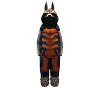 Disfraz unisex de mapache cohete para adultos, overol de mapache cohete, pijama de fiesta de Halloween (XL)