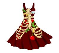 Disfraz Vestido Medieval Mujer, Vestido Medieval Para Mujer, Causal Sin Mangas Vintage Estampado Disfraces Adultos Originales Disfraz Medievales Princesa Reina Bruja Para Carnaval Halloween Fiesta