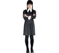 Disfraz Vestido Y Peluca Wednesday Addams Miércoles Addams Talla M