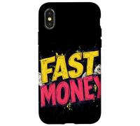 Disfraz vibrante de declaración de dinero rápido Carcasa para iPhone X/XS