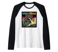 Disfraz Vintage de Koala Zilla para niños y niñas, Y2K Meme Koalas Camiseta Manga Raglan