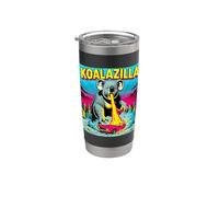 Disfraz vintage de koala Zilla para niños y niñas, Y2K Meme Koalas Vaso térmico de acero inoxidable de doble pared